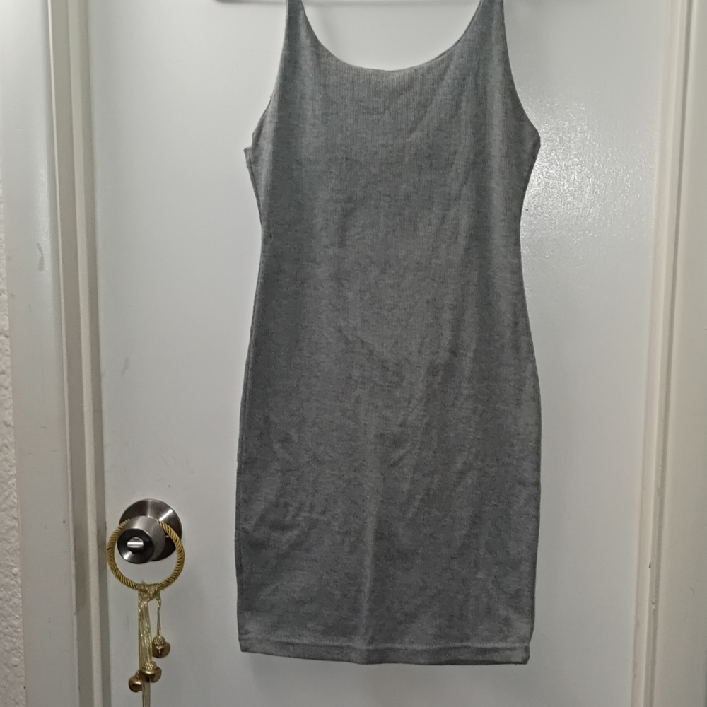 Gray Sleeveless Dress